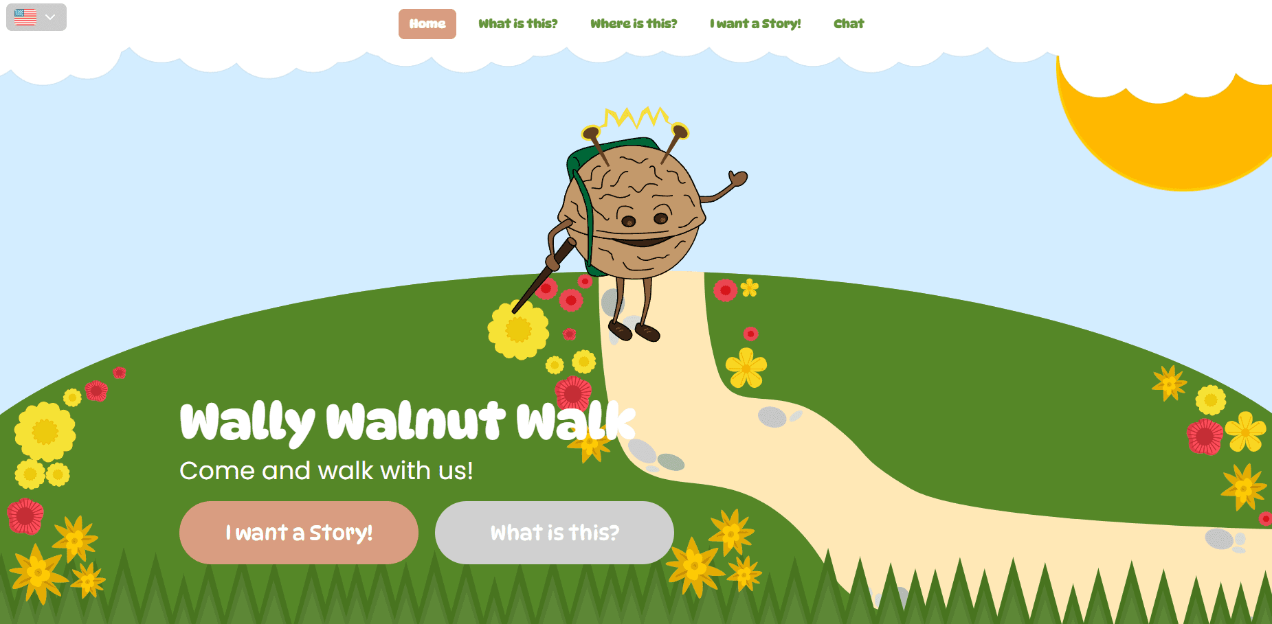 Wally Walnut Walk educational nature walk website